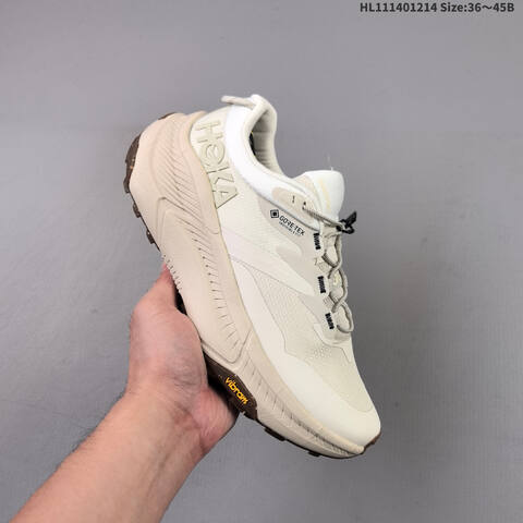 HOKA Transport GTX Off White Beige Brown EU 36-45 Running Shoe Running Sneakers - Unisex (BS-69433)