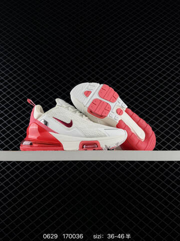 Nike Air Max 270 White Pink Red EU 36-46 Running Shoe - Unisex (BS-70523)