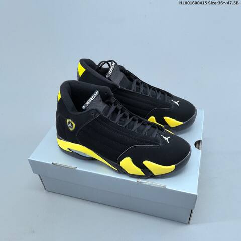 Jordan Air Jordan 14 Retro Thunder Black Yellow EU 36-47 5 Basketball - Unisex (BS-66179)