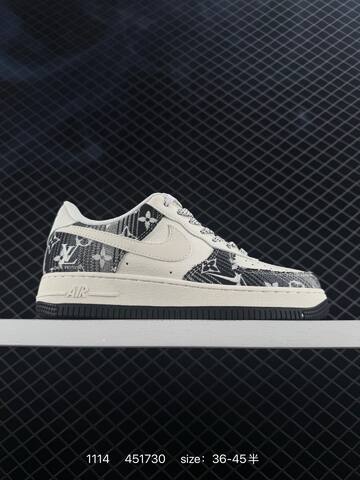 Nike Air Force 1 Low Navy Cream Red And Black White EU 36-45 5 Lifestyle - Unisex (BS-74212)