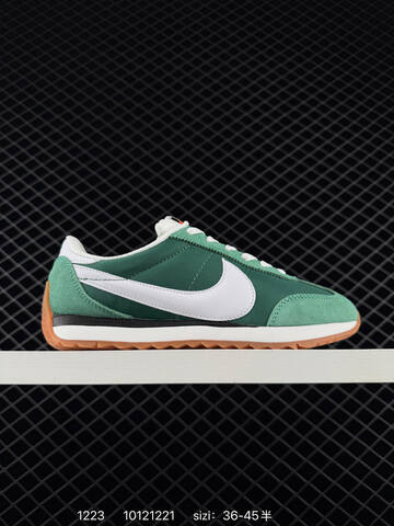 Nike Classic Cortez Leather EVA White Grey Suede With Mint Green Swoosh And Gum Sole EU 36-45 5 Casual - Unisex (BS-73541)