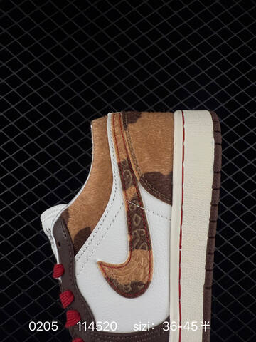 Jordan Air Jordan 1 Low Year Of The Horse White Brown Tan Red Sail EU 36-45 Sneaker - Unisex BS-79715