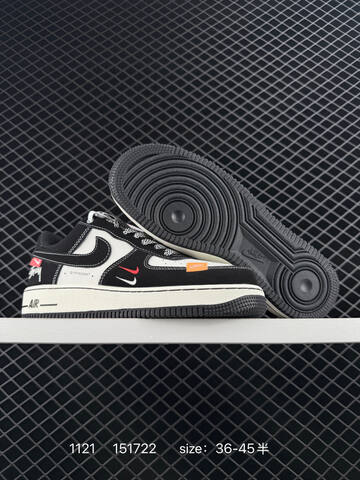 Nike Air Force 1 07 Low White Black Gum EU 36-45 Casual - Unisex (BS-74069)