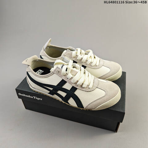 Onitsuka Tiger Mexico 66 Cream Black Beige EU 36-45 Sneaker Casual Sneakers - Unisex (BS-69287)
