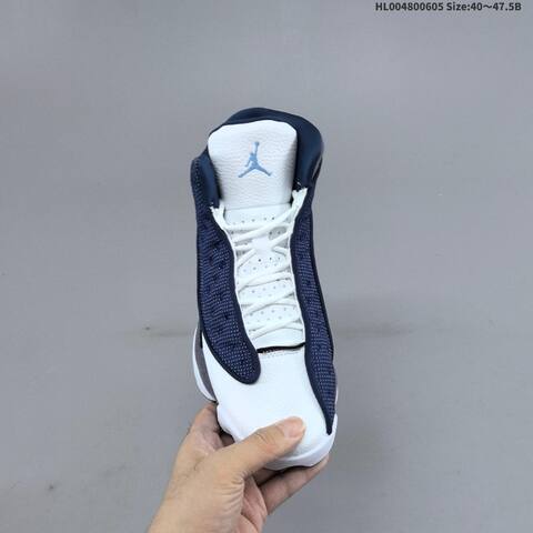 Jordan Air Jordan 13 Retro Flint Navy Grey White 40 47 5 Basketball - Men's (BS-65806)