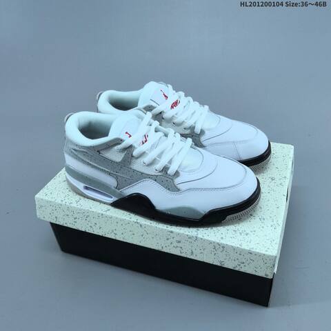 Jordan Air Jordan 4 RM White Cement 36 46 Basketball - Unisex (BS-67124)