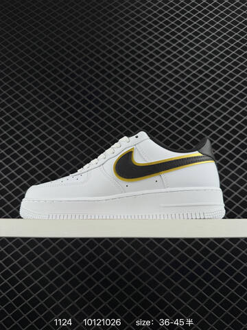 Nike Air Force 1 07 Low White Black Gold EU 36-45 Lifestyle - Unisex (BS-74031)