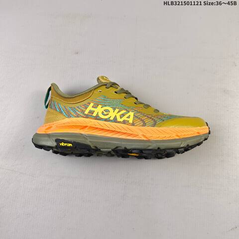 HOKA Mafate Speed 4 Olive Green Orange Blue Yellow EU 36-45 Trail Shoe Trail Running Sneakers - Unisex (BS-69456)