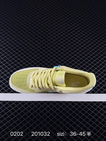 Nike Air Force 1 07 Yellow-green White 36-45 Lifestyle - Unisex (BS-72844)