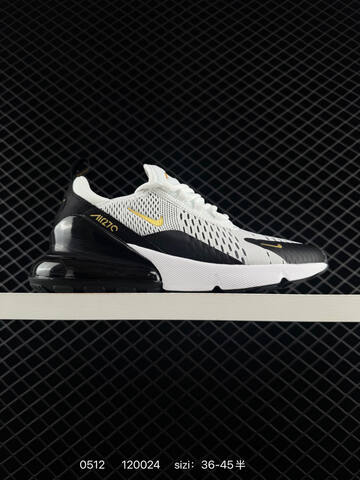 Nike Air Max 270 Black White Gold Red EU 36-45 Running - Unisex (BS-71502)