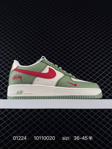 Nike Air Force 1 07 Assorted Black Green Black Light Blue White Light Blue Green Red EU 36-45 5 Casual - Unisex (BS-72982)