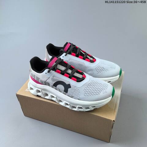On Running Cloudmonster Paf White Gray Orange Red Black EU 36-45 Running Shoe Running Sneakers - Unisex (BS-69736)