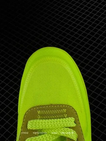 Nike Air Force 1 07 Low x Off-White Neon Yellow Volt With Black Swoosh And Tan Accents EU 36-45 Lifestyle - Unisex BS-74416