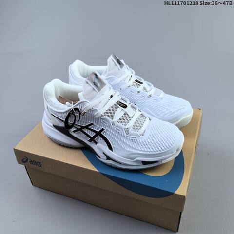 ASICS Court Control FF 3 Paris Black White And White Silver EU 36-47 Tennis Shoe Casual Sneakers - Unisex (BS-69141)