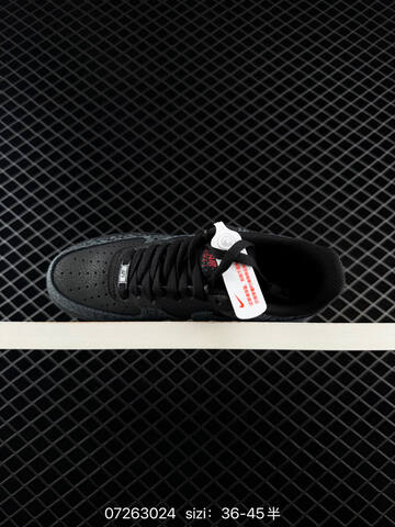 Nike Air Force 1 07 Black Dark Grey Red EU 36-45 Lifestyle - Unisex (BS-70079)