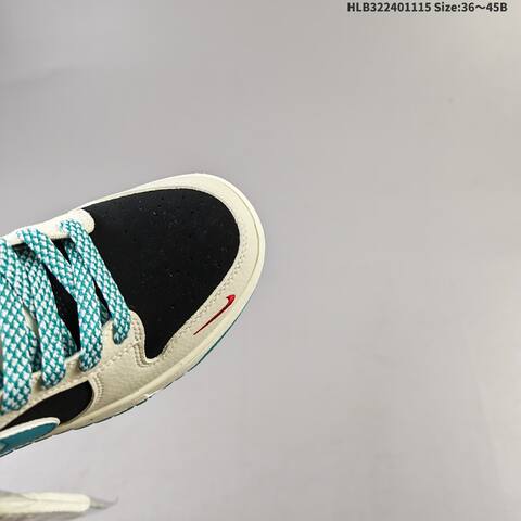 Nike Dunk SB Low Off White Black Teal Red EU 36-45 Skate Shoe - Unisex (BS-63674)