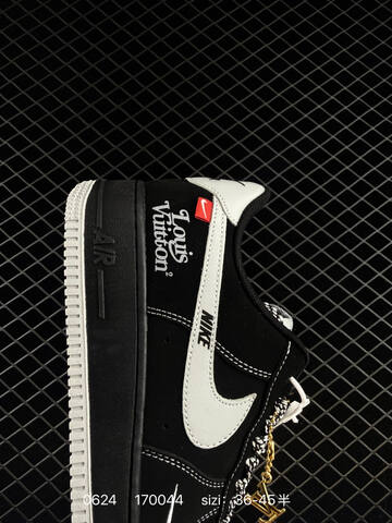 Nike Air Force 1 07 Low Black White Red EU 36-45 Sneaker - Unisex (BS-70621)