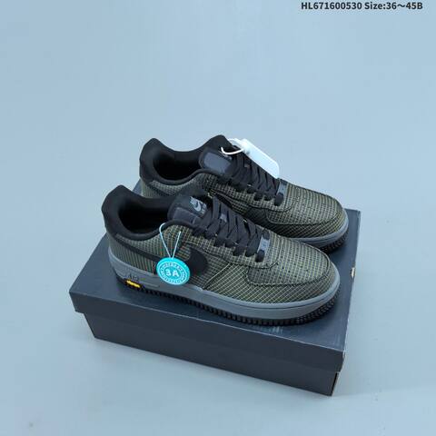 Nike Air Force 1 07 Black Dark Grey Yellow EU 36-45 Sneaker - Unisex BS-60057