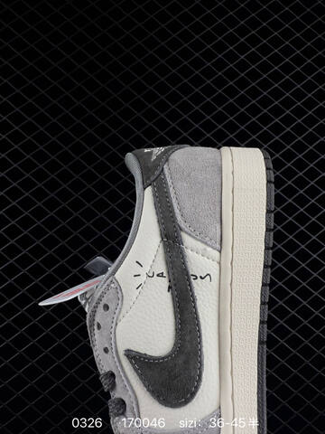 Jordan Air Jordan 1 Low OG SP Travis Scott Fragment Off White Sail Grey Dark Grey Off White EU 36-45 Sneaker - Unisex BS-79598