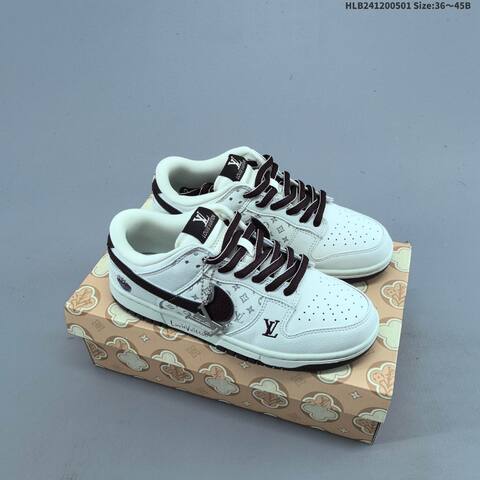 Nike Dunk SB Low Off White Dark Brown Light Blue Navy EU 36-45 Skate Shoe - Unisex (BS-60550)