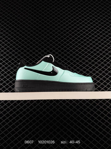 Nike Air Force 1 07 LV8 Black Silver White Orange 40-45 Lifestyle - Men's (BS-70928)