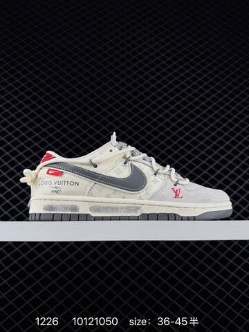 Nike SB Dunk Low x LV Sail White Grey Red EU 36-45 5 Skate - Unisex (BS-73488)