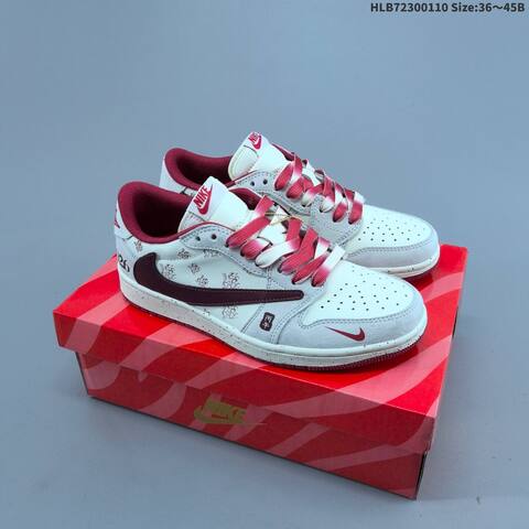 Jordan Air Jordan 1 Low x Travis Scott White Black Red EU 36-45 Lifestyle - Unisex BS-67028