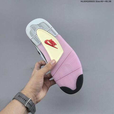 Jordan Air Jordan 4 Retro Comic White Black Pink Yellow Gradient EU 40-48 5 Basketball - Men's (BS-65803)