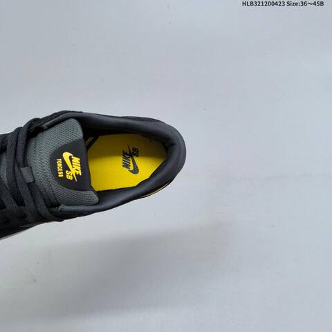 Nike SB Force 58 Black Dark Grey University Gold Light Grey EU 36-45 Skate Shoe - Unisex (BS-60573)