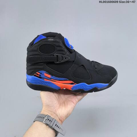 Jordan Air Jordan 8 Retro Black Blue Orange EU 36-47 Basketball - Unisex (BS-65786)