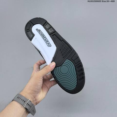 Nike Air Jordan Legacy 312 Low White Black Gray Oxidized Green 36 46B Casual - Women's (BS-65809)