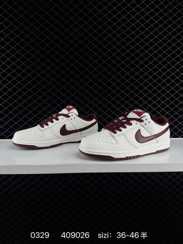 Nike Dunk Low Off White Burgundy EU 36-46 Skate - Unisex (BS-72385)