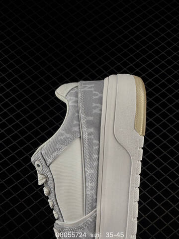 MLB CHUNKY LINER EMBO MONOGRAM ASXM056 White Light Grey 35-45 Sneaker Casual Sneakers - Unisex