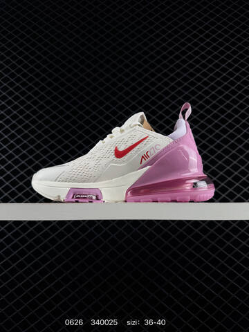 Nike Air Max 270 White Red Pink EU 36-40 Running Shoe - Unisex (BS-70566)