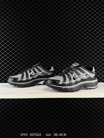 Nike P-6000 IF6199-002 Black Grey White EU 36-45 Running Shoe - Unisex BS-70491