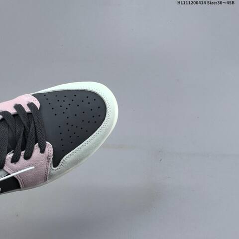 Nike Air Jordan 1 Low Black Grey Pink White 36 45 Basketball - Unisex (BS-66196)