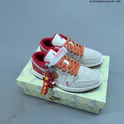 Jordan Air Jordan 1 Low White Red Navy Multicolor EU 36-45 Basketball - Unisex BS-66000