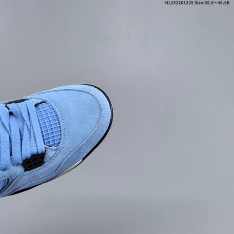 Jordan Air Jordan 4 Retro Light Blue Black White 35 5 48 5B Basketball - Unisex (BS-67273)