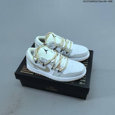 Jordan Air Jordan 1 Low Brown Black White EU 36-46 Lifestyle - Unisex (BS-65906)