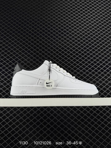 Nike Air Force 1 Low White Black EU 36-45 Casual - Unisex (BS-73924)