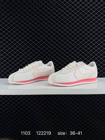 Nike Classic Cortez Nylon HF6410 Light Grey Pale Pink Hot Pink EU 36-41 Casual - Unisex (BS-74399)