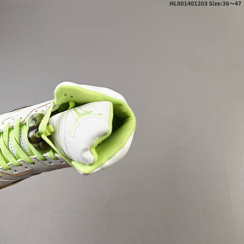 Air Jordan 5 Retro Luminous Green And Sail AIR JORDAN 5 Aj5 Lifestyle BS-67559