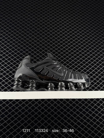Nike Shox TL AR3566-002 Black Red And White Silver Red EU 36-46 Running - Unisex (BS-73761)