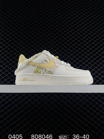 Nike Air Force 1 07 Off White Pale Yellow Pink White EU 36-40 Lifestyle - Unisex (BS-72286)