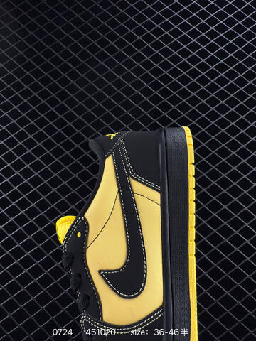 Jordan Air Jordan 1 Low IB8836-007 Black Yellow EU 36-46 Sneaker - Unisex BS-81023
