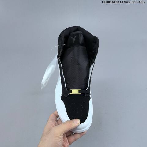 Jordan Air Jordan 1 Retro High Black White 36 46 Basketball - Unisex (BS-66978)