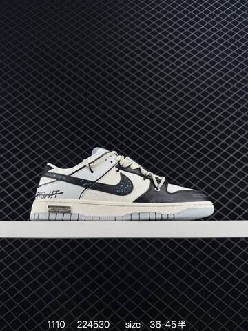 Nike SB Zoom Dunk Low Various Colorways Black Cream Brown Black White Gray Cream Black Pink 36-45 5 Skate - Unisex (BS-74272)