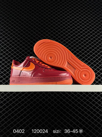 Nike Air Force 1 07 LV8 IO4489 Burgundy Orange Navy Volt EU 36-45 Skate - Unisex (BS-72315)