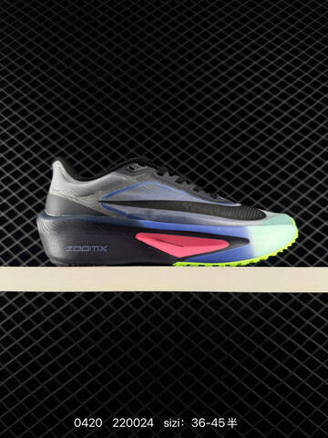 Nike Zoom Fly 6 Light Pink Base With Multicolor Accents Pink Orange Green Blue Purple White EU 36-45 Half Sizes Available Running - Unisex (BS-71978)