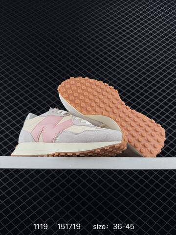 New Balance 327 White Light Grey Dark Grey Cream Black EU 36-45 Sneaker - Unisex (BS-82576)
